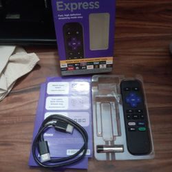 Roku  Express Replacement Remote, Batteries, Cable $8 OBO 