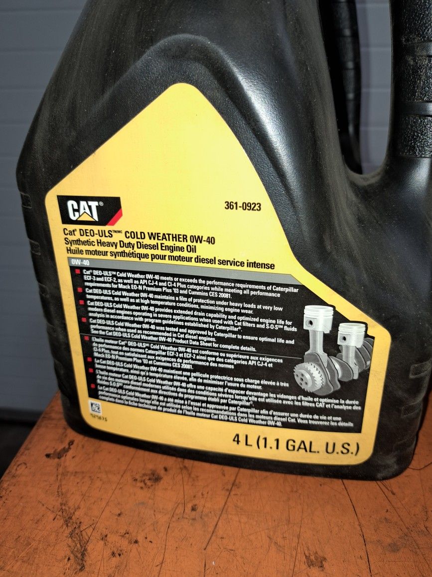 Caterpillar Synthetic Oil And Filters 