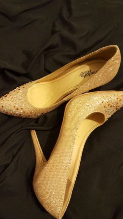 gold diamond heels
