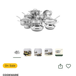 CuisineArt Chefs Stainless Steel 17 pc set