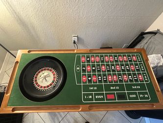 3-in-1 CASINO GAME TABLE - BLACKJACK • ROULETTE • CRAPS