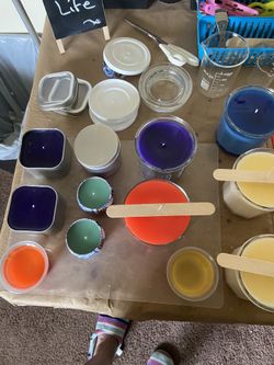 Hand made candles