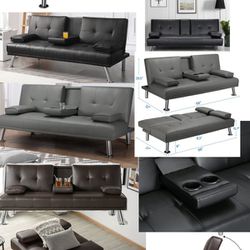 New Faux Leather  Futons 
