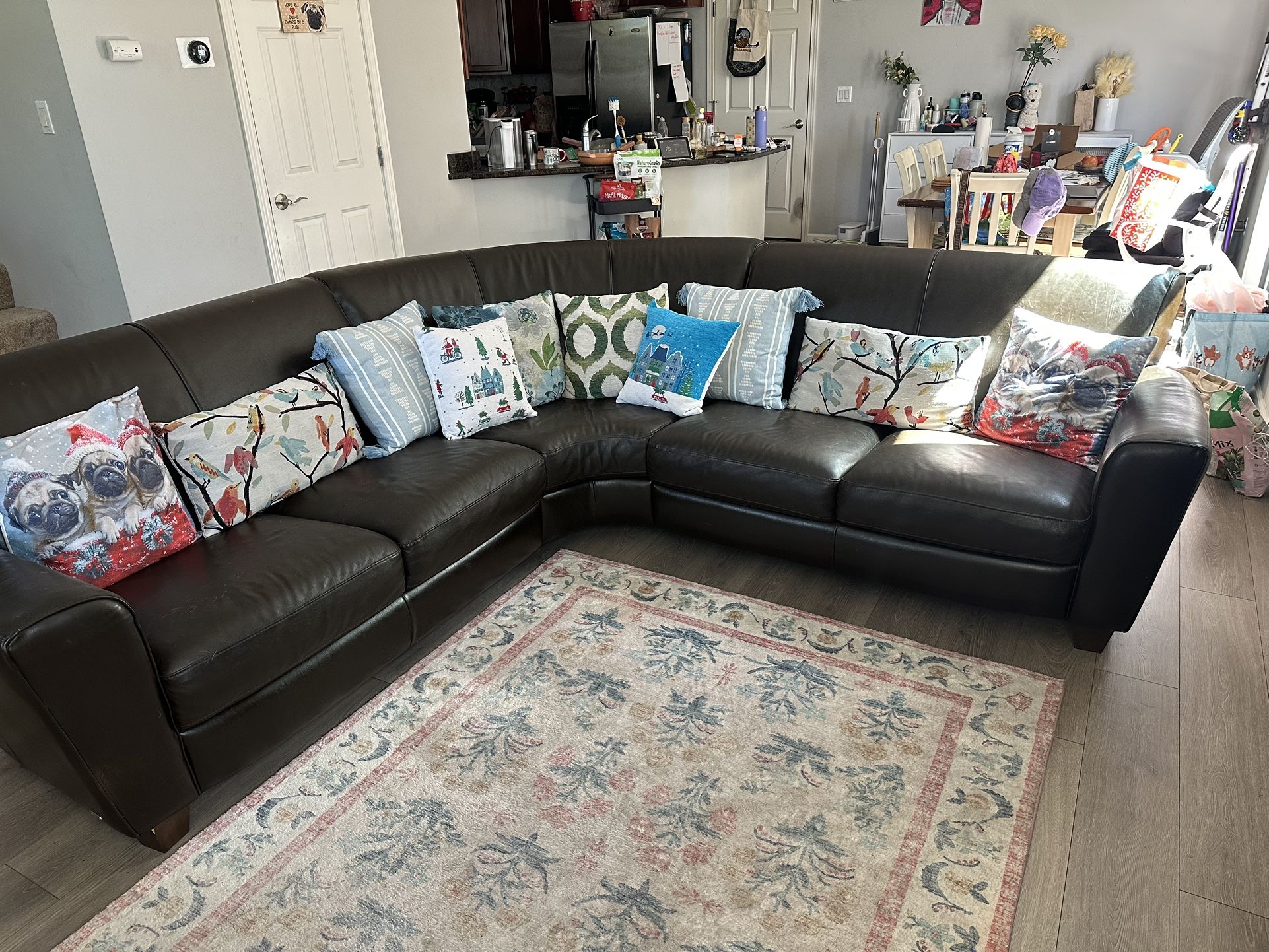 Sofa - Leather L Shaped