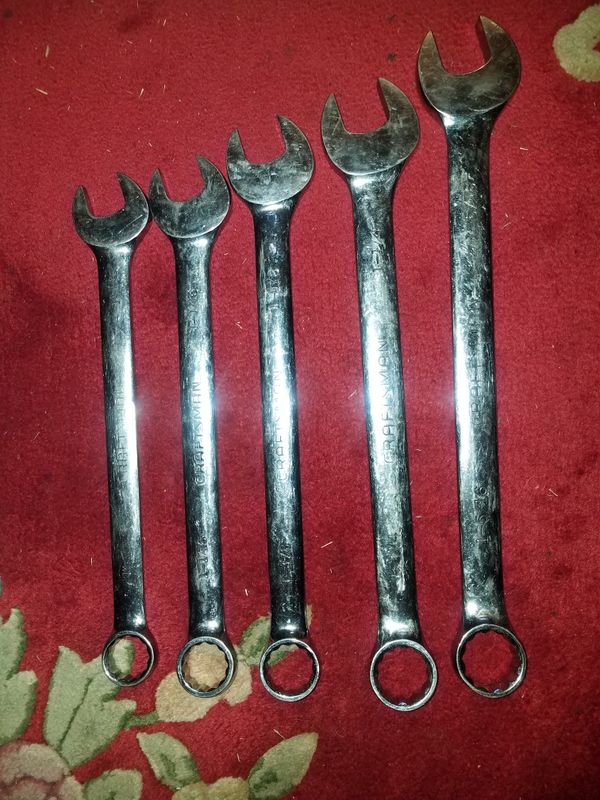 Craftsman Extra Large Polished Combo Wrench Set For Sale In Stockton Craftsman extra large polished combo wrench set for sale in stockton