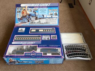 Vintage Bachman G Scale The Blue Comet Atlantic City Express Train Set 4-6-0