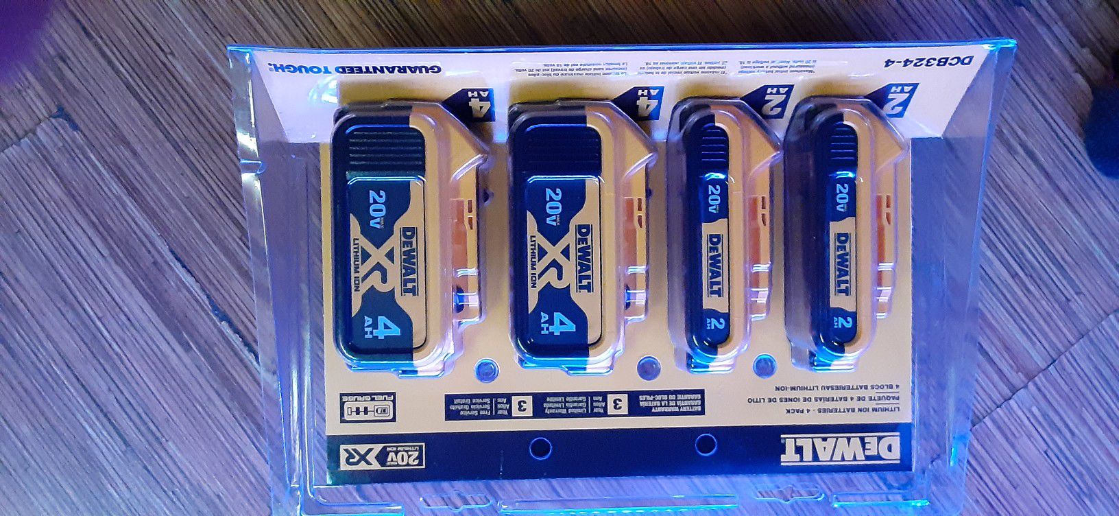 4 Pack Dewalt Batteries