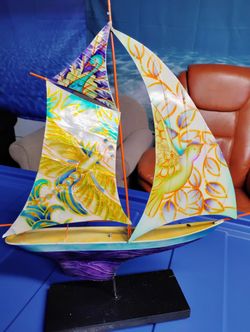 Colorful Sailboat Model