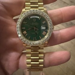 1-1 Rep With 3ct lab  Diamond Bezel