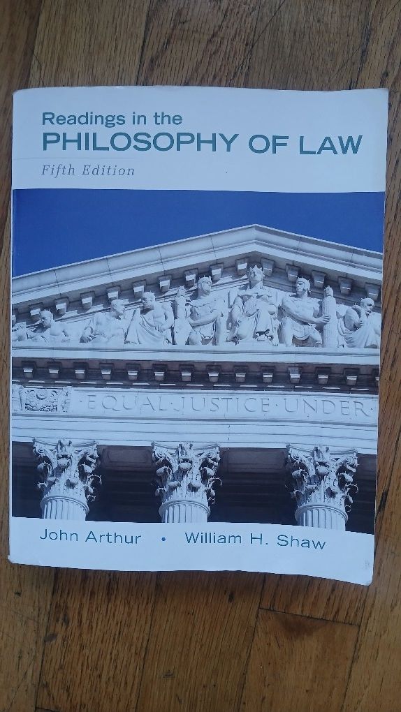 Philosophy Book: Readings in the Philosophy of La  (Fifth) Edition $40