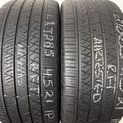 2 Tires 285 45 21 Continental Crosscontact Lx Sport High Tread