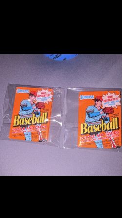 Donruss 1988 Diamond Kings MLB Baseball 2 Packs Puzzle & Cards