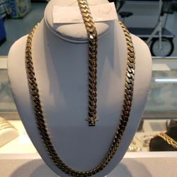 Mens Cuban Bracelet And Cuban Chain