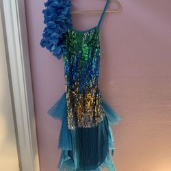   Peacock Costume  For Girls 8-12 Years