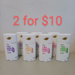 Dove Deodorant 2 For $10