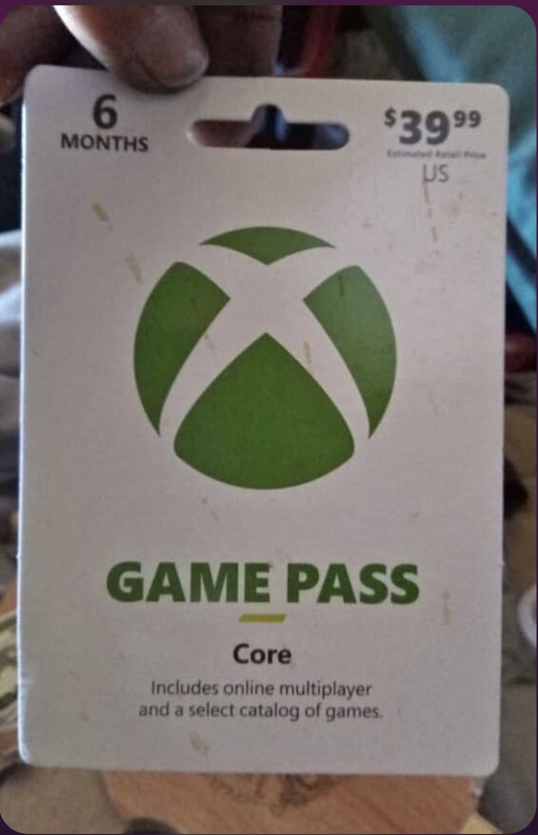 6 Months Game Pass Core
