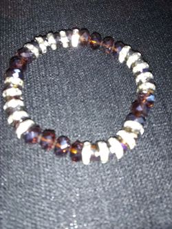 Brown/Silver Rinestone Bracelet