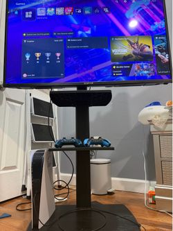 Ps5 with TV and tv stand