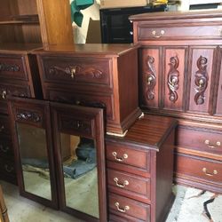 Mid Century Modern Rosewood Dresser set 