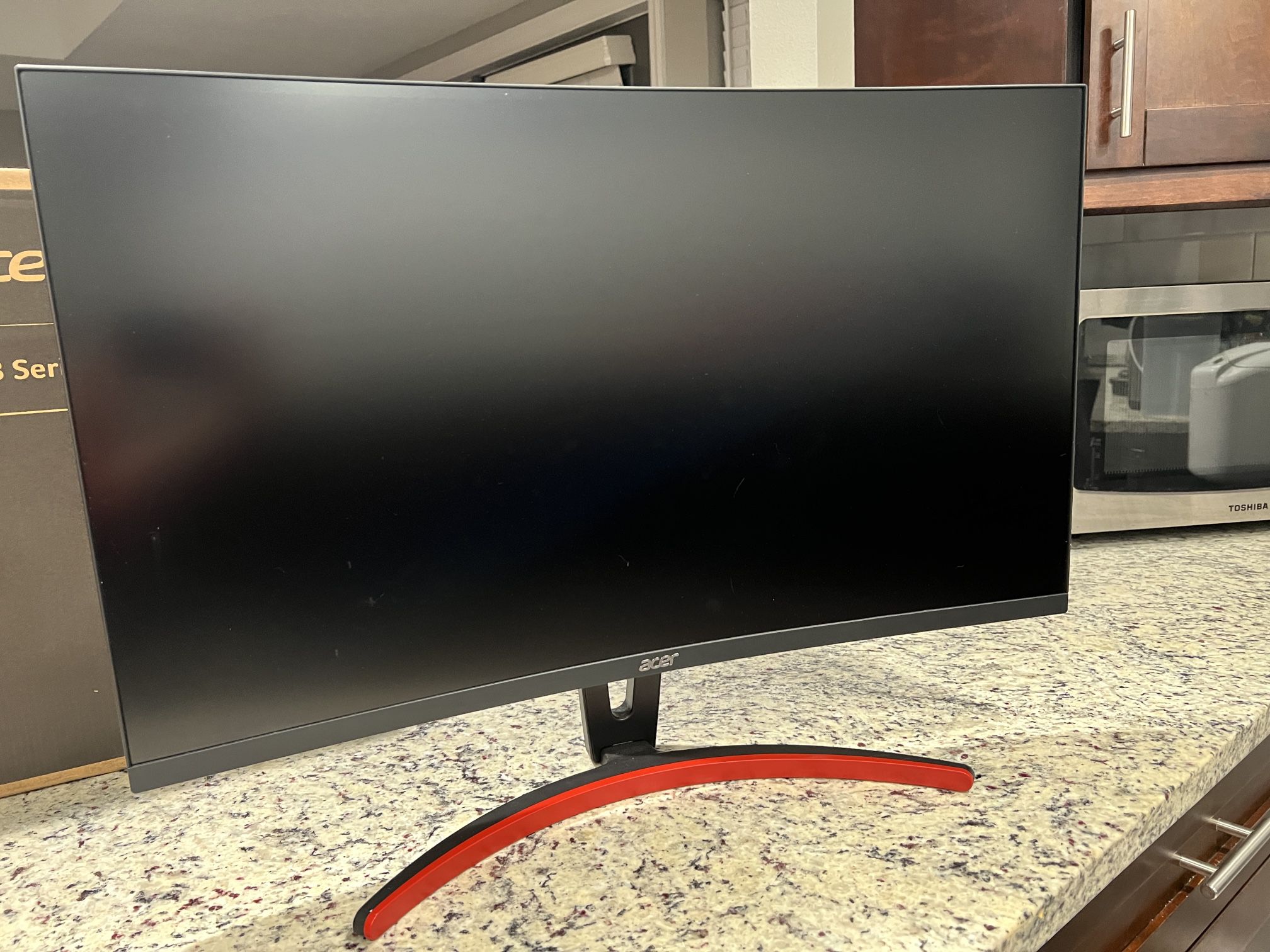 New Acer 27-inch Curved WQHD (2560 x 1440) 144Hz Gaming Monitor with box, original $350, now $270