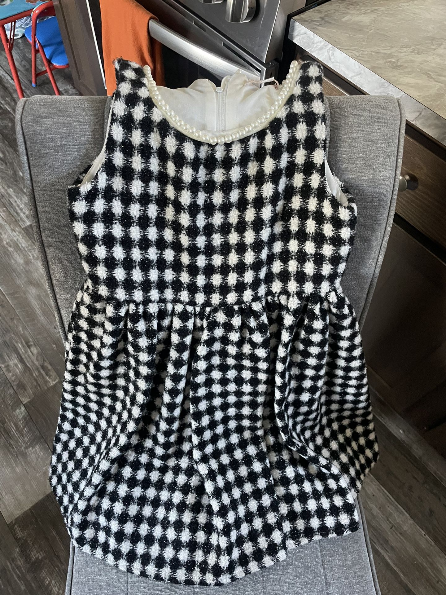 Girls Party Dress With NYC Denim Jacket (Fall/Winter) 