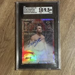 2024 Topps Finest UFC Mauricio Rua Red & Black Vapor Auto /10 IA-SRA