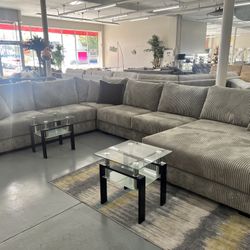 Oversized Sectional, Double Chaise , Sectional 