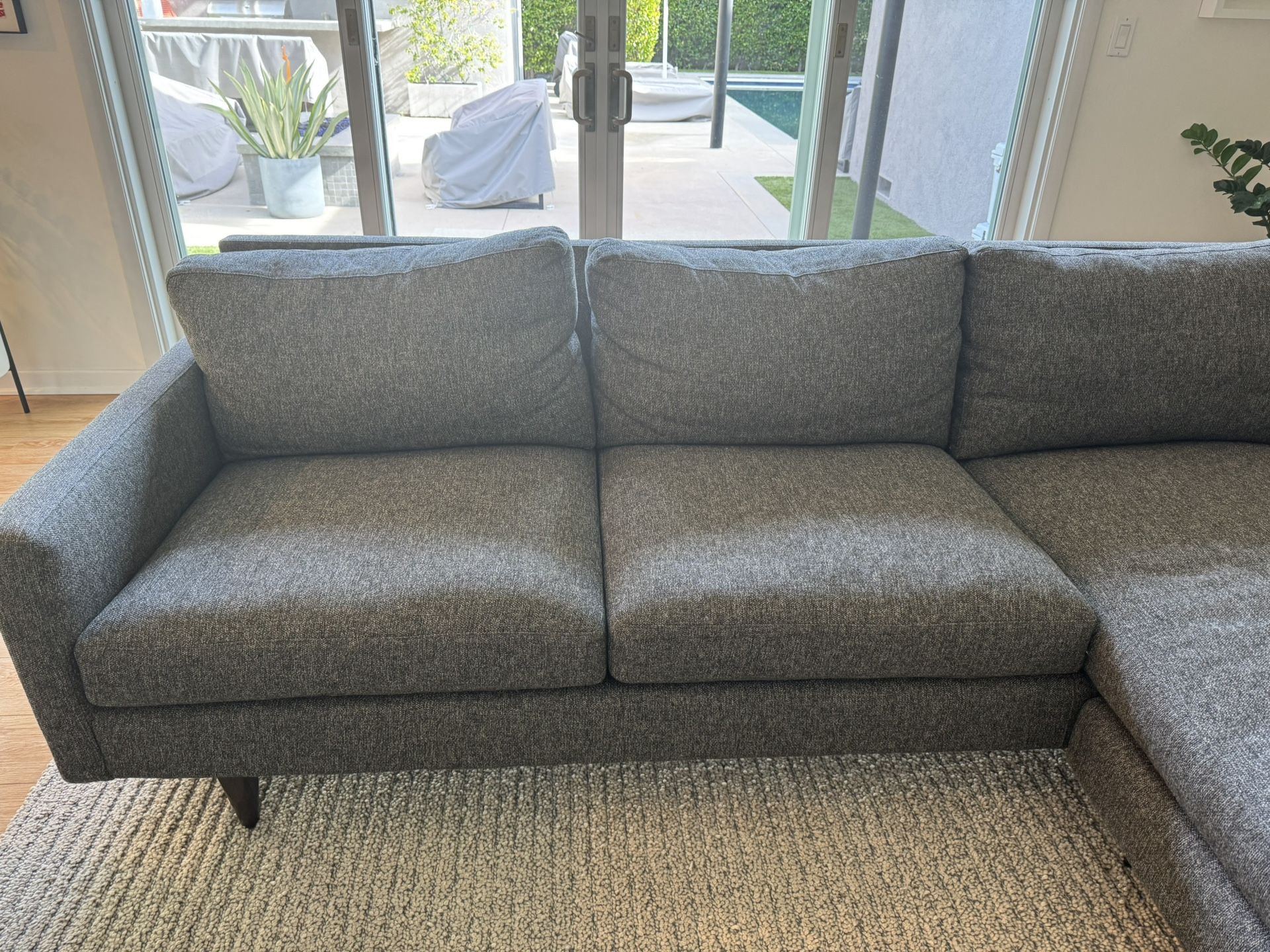 Room And board Left L Shaped Sectional Couch