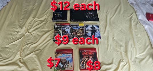 Playstation 3 ps3 games $7 $8 $9 $12 each