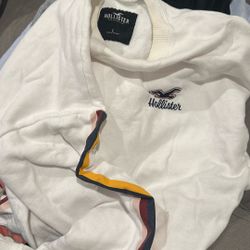Hollister Crop Sweatshirt Large