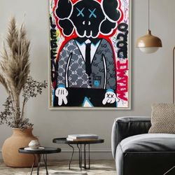 Kaws Pop Art Painting 1 Of 1 40x60