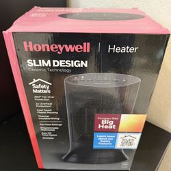 NEW Honeywell Slim Design Space Heater, HCE309B, Black