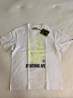 BAPE A Bathing Ape White Camo Ape Head T-Shirt Large L New With Tags & Bag