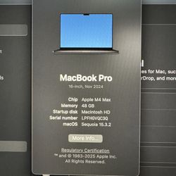 Macbook Pro m4 pro 48gb