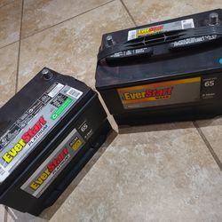 Everstart Maxx and Platinum AGM-GEL batteries, Group 65. 850 CCA to 1000 CA. Made on 9/2024 & 4/2024 750 Acc, $95 cash each,