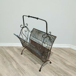 Magazine Rack Rustic Decor 