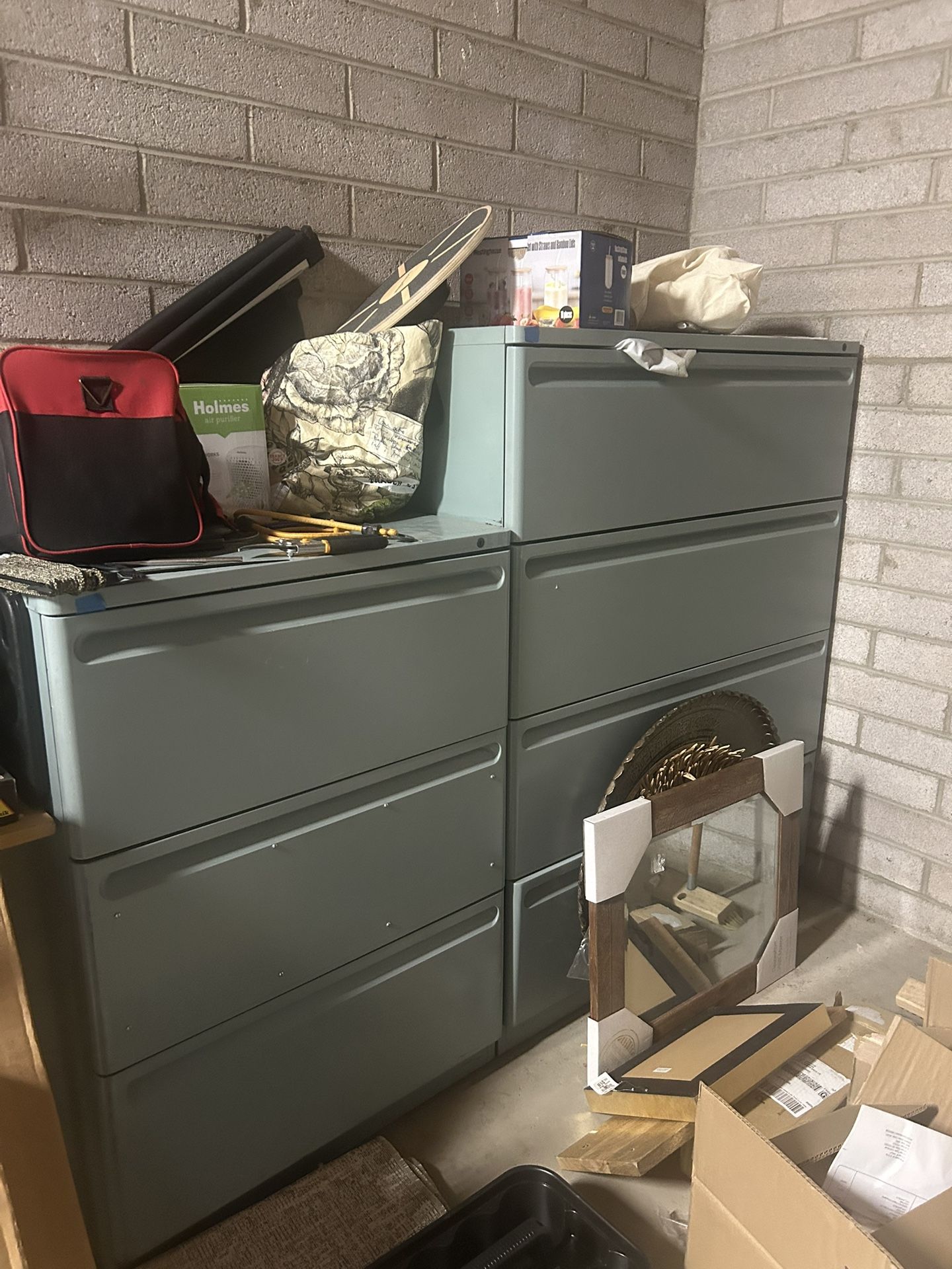 Metal Storage Drawers Garage Outdoor Filing Cabinets PICKUP SATURDAY 7/19 ONLY