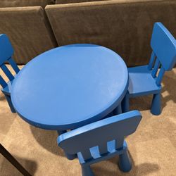 IKEA Children’s Mammut Table And Chairs 