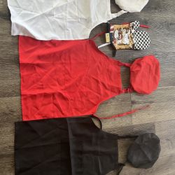 Kids Chef Costume ( 3 Sets, and 1 Mitten) - one size