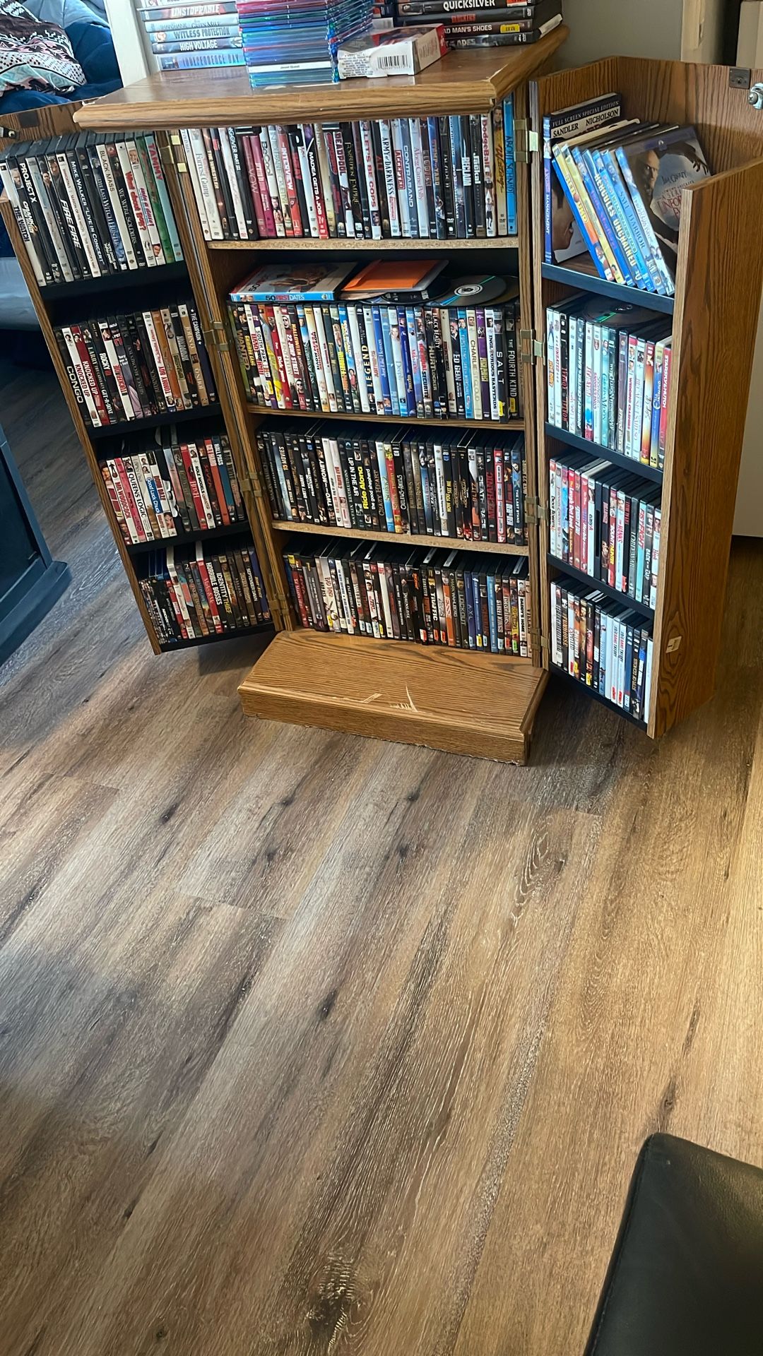 DVD Holder And Lots Of DVDs  100 Dollars 