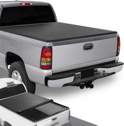 1999-2014 8ft Chevy GMC Silverado Sierra 1500 2500 Truck Bed Soft Roll-Up Tonneau Cover