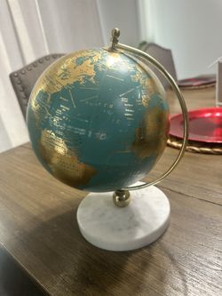 Teal Spinable Globe