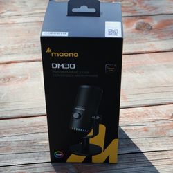 MAONO DM30RGB USB Gaming Microphone
- White
