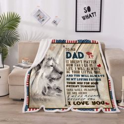 Dad Gifts from Daughter,Gifts for Dads,Dad Blanket from Daughter,Dad Birthday Gift,Birthday Gifts for Dad,Father Birthday Gift,Gift for Dad Birthday 5