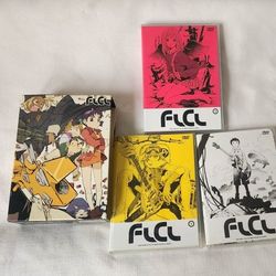 FLCL (Fooly Cooly) Collector’s Box Set Vol. 1-3 Anime Dvd Limited Edition Exclusive Rare in excellent pre-owned condition as pictured. 

FLCL / Fooly 