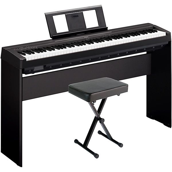 Yamaha P-45LXB Digital Piano With Stand and Bench Black Used