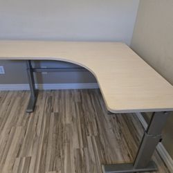 Adjustable Height L Shaped Office Desk