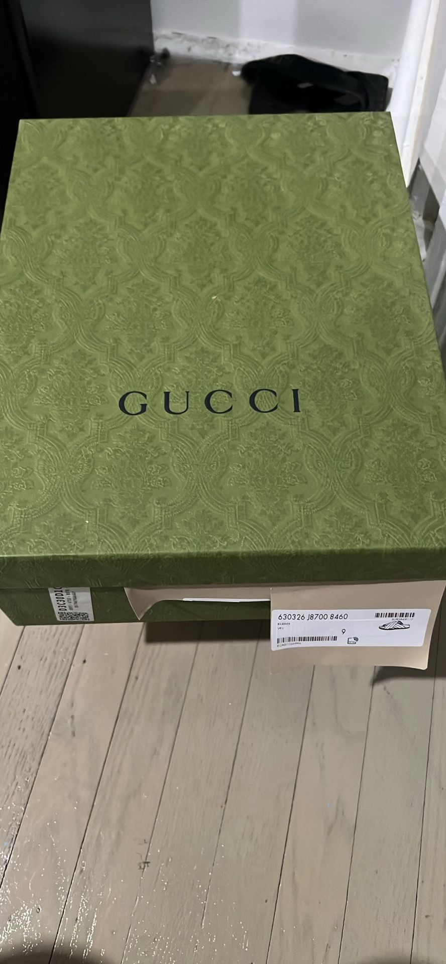 Men Sz 9 Gucci Web Slides