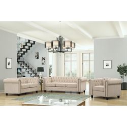 Lossett 3 - Piece Living Room Set
