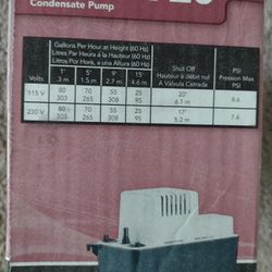 Condensate Pump 120 Volt
